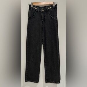 Black Jean with Adjustable Button Waist